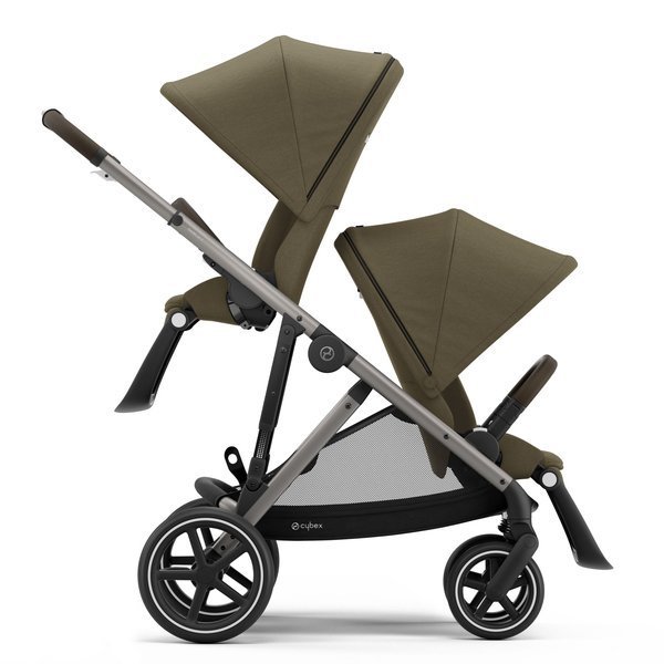 Cybex Gazelle S Classic Beige + Aton M I-Size Dvīņu rati