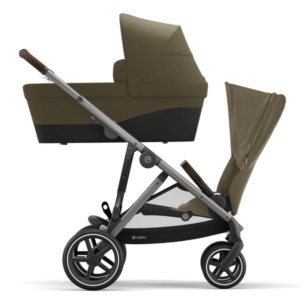 Cybex Gazelle S Classic Beige + Aton M I-Size Dvīņu rati