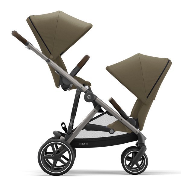 Cybex Gazelle S Classic Beige + Aton M I-Size Dvīņu rati