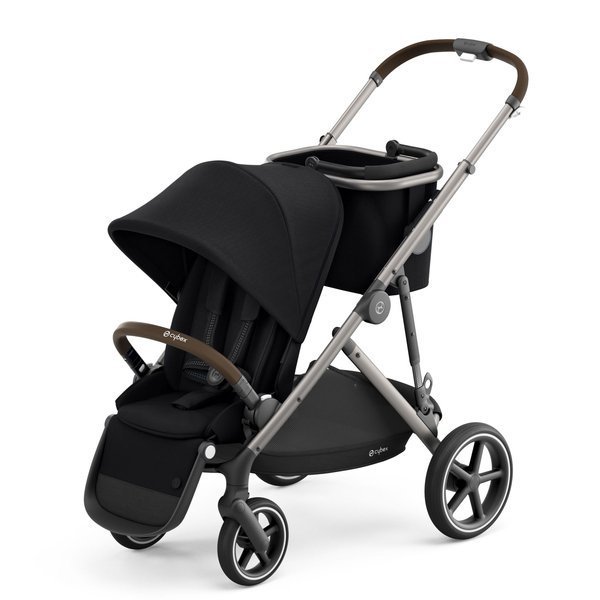 Cybex Gazelle S Deep Black Коляска для двойняшек