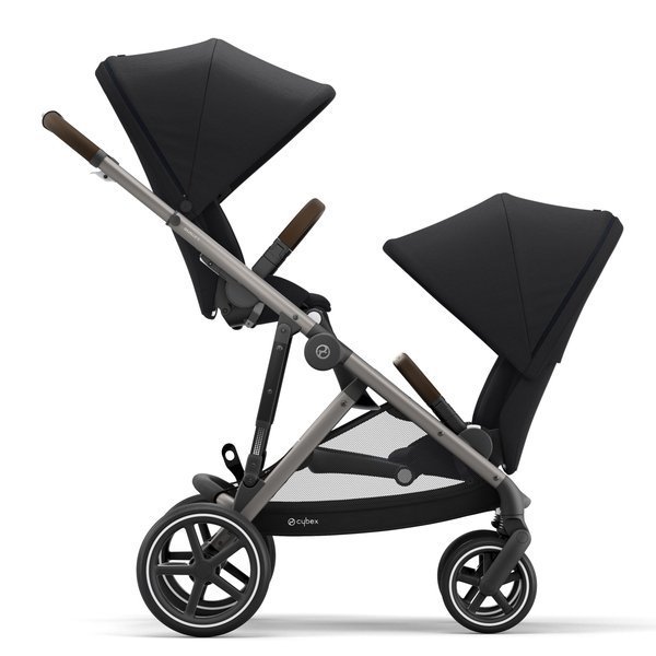 Cybex Gazelle S Deep Black Коляска для двойняшек