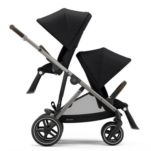 Cybex Gazelle S Deep Black Коляска для двойняшек