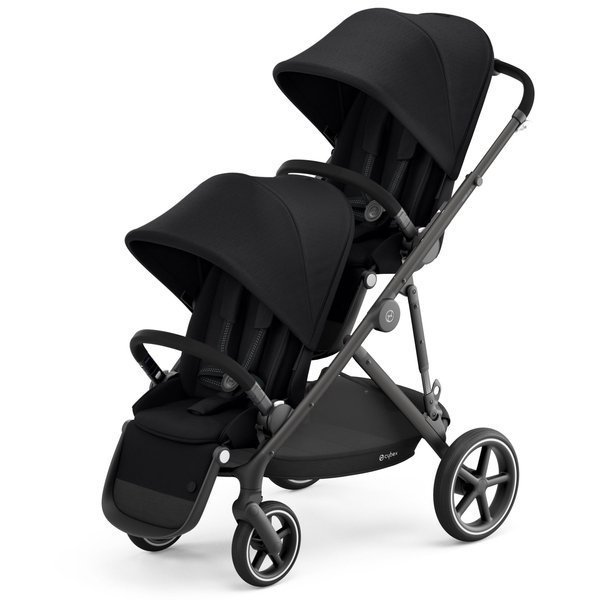 Cybex Gazelle S Deep Black Коляска для двойняшек