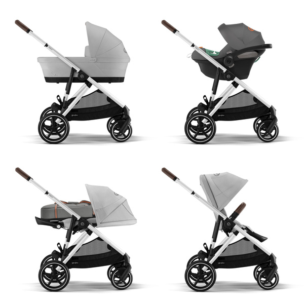 Cybex Gazelle S Lava Grey/Silver Dvīņu ratiņi