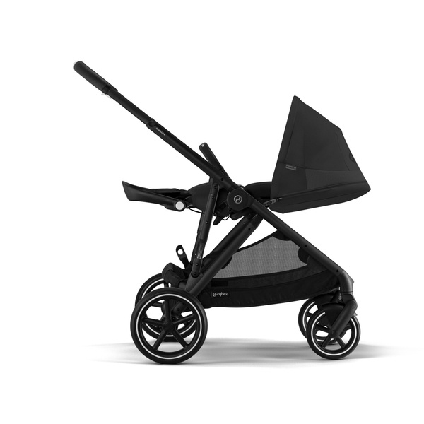 Cybex Gazelle S Moon Black Melns rāmis Dvīņu ratiņi