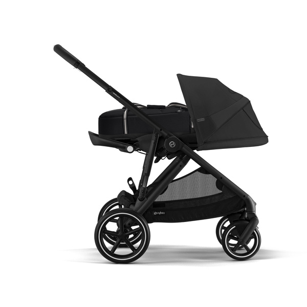 Cybex Gazelle S Moon Black Melns rāmis Dvīņu ratiņi