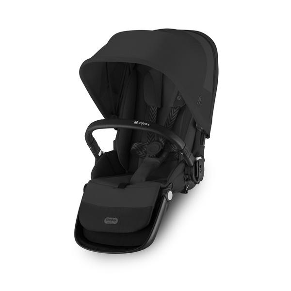 Cybex Gazelle S Moon Black Melns rāmis Dvīņu ratiņi