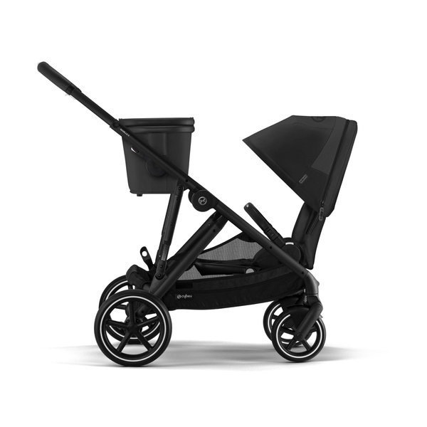 Cybex Gazelle S Moon Black Melns rāmis Dvīņu ratiņi