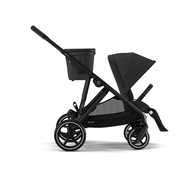 Cybex Gazelle S Moon Black Melns rāmis Dvīņu ratiņi