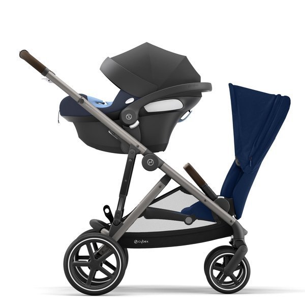 Cybex Gazelle S Navy Blue + Aton M I-Size Коляска для двойняшек