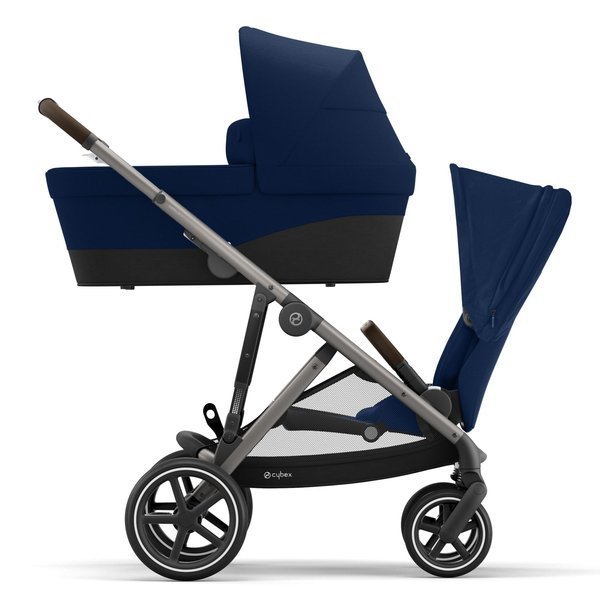 Cybex Gazelle S Navy Blue + Aton M I-Size Коляска для двойняшек