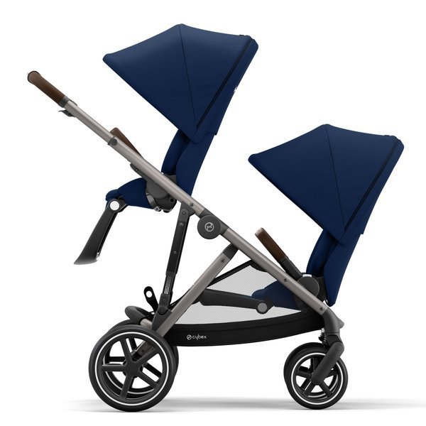 Cybex Gazelle S Navy Blue + Aton M I-Size Коляска для двойняшек