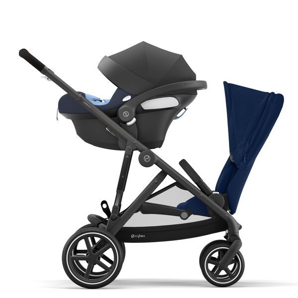 Cybex Gazelle S Navy Blue + Aton M I-Size Коляска для двойняшек