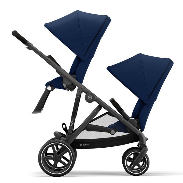 Cybex Gazelle S Navy Blue + Aton M I-Size Коляска для двойняшек