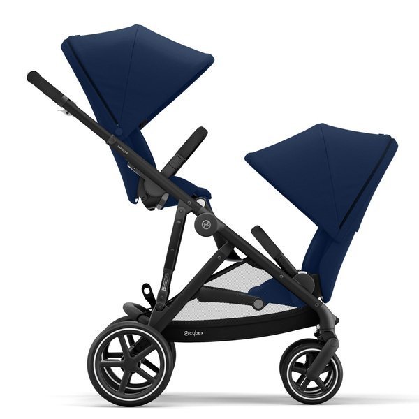 Cybex Gazelle S Navy Blue + Aton M I-Size Коляска для двойняшек