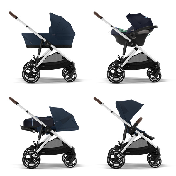 Cybex Gazelle S Ocean Blue/Silver Dvīņu ratiņi