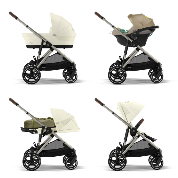 Cybex Gazelle S Seashell Beige/Taupe Коляска для двойняшек