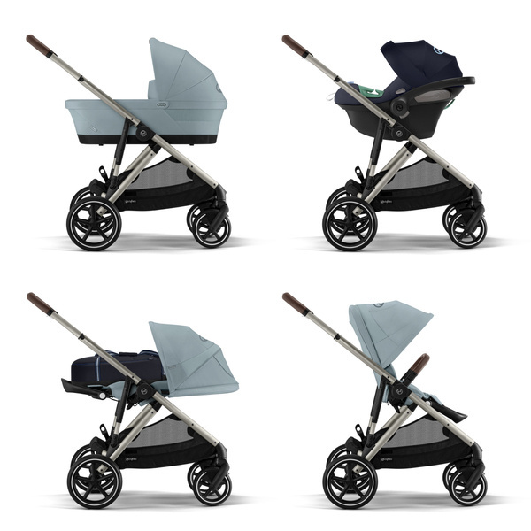 Cybex Gazelle S Sky Blue/Taupe Dvīņu ratiņi