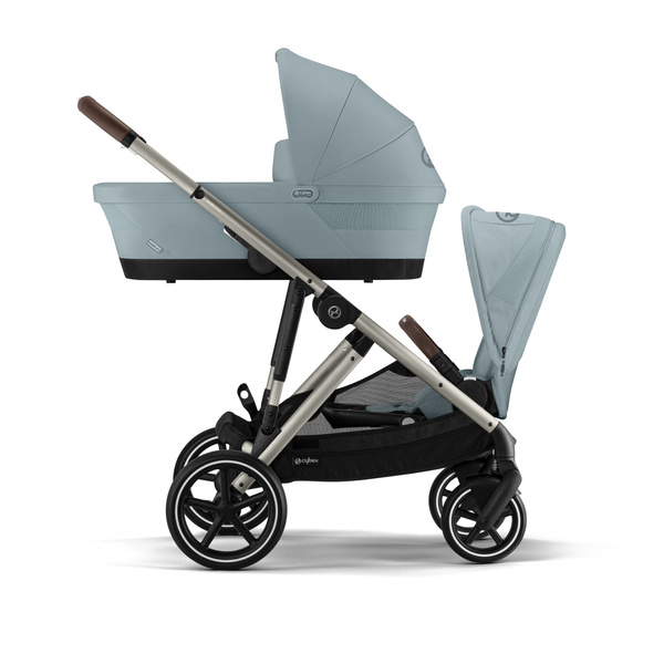 Cybex Gazelle S Sky Blue/Taupe Коляска для двойняшек