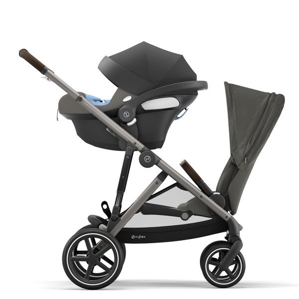 Cybex Gazelle S Soho Grey + Aton M I-Size Коляска для двойняшек