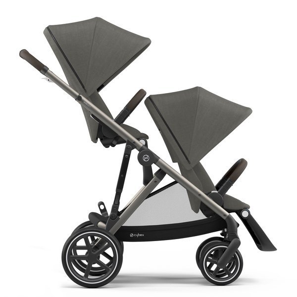 Cybex Gazelle S Soho Grey + Aton M I-Size Коляска для двойняшек