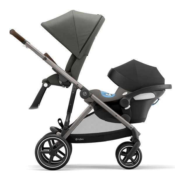 Cybex Gazelle S Soho Grey + Aton M I-Size Коляска для двойняшек