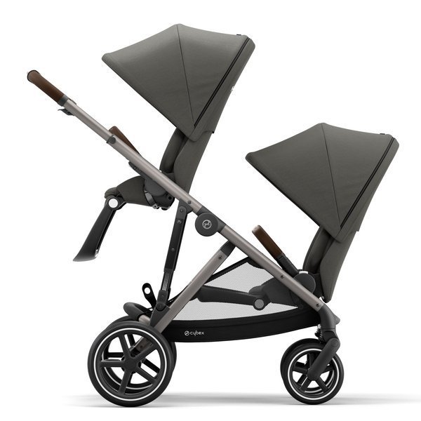 Cybex Gazelle S Soho Grey + Aton M I-Size Коляска для двойняшек