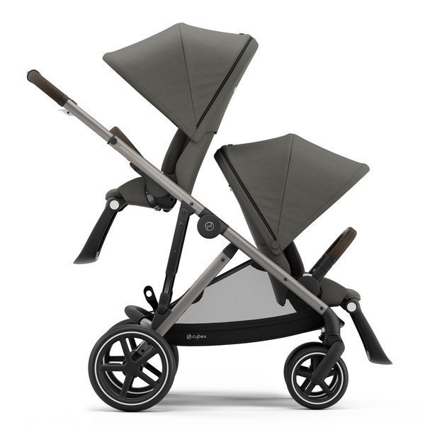 Cybex Gazelle S Soho Grey + Aton M I-Size Коляска для двойняшек