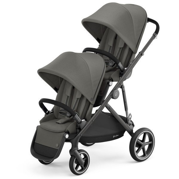 Cybex Gazelle S Soho Grey + Aton M I-Size Коляска для двойняшек