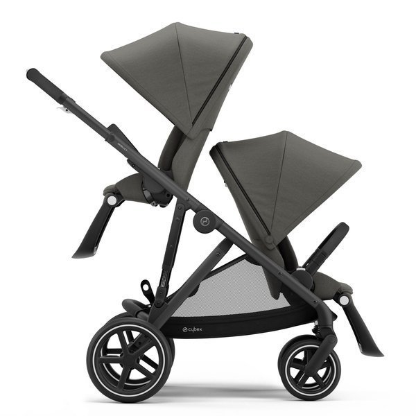 Cybex Gazelle S Soho Grey + Aton M I-Size Коляска для двойняшек