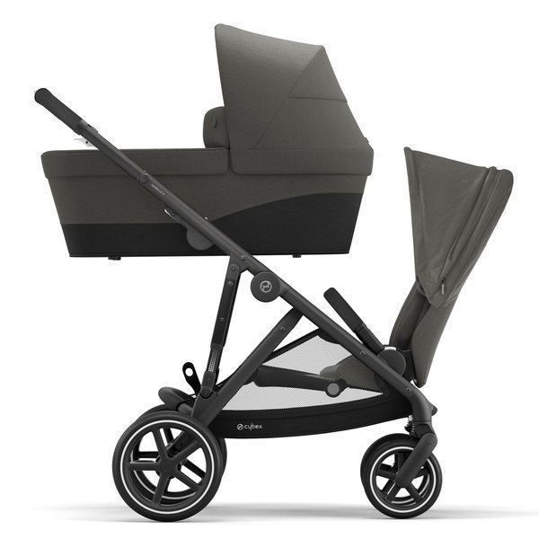 Cybex Gazelle S Soho Grey + Aton M I-Size Коляска для двойняшек