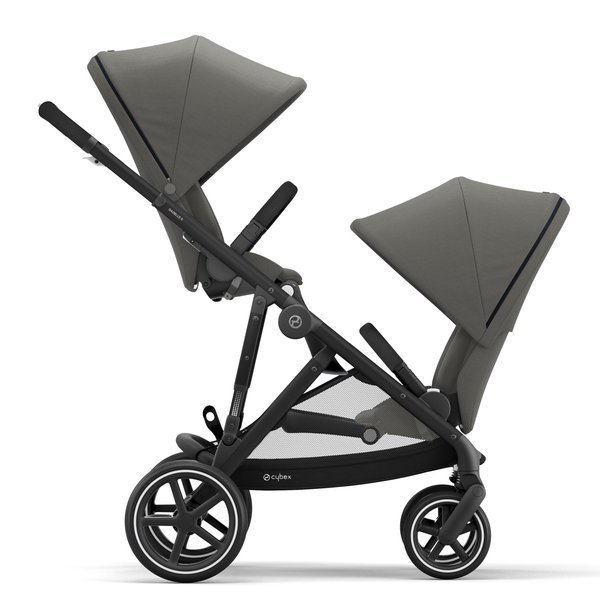 Cybex Gazelle S Soho Grey + Aton M I-Size Коляска для двойняшек