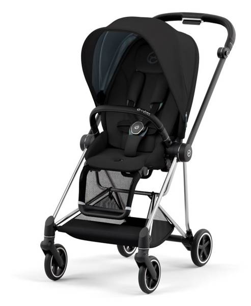 Cybex Mios 3.0 + Cloud Z2 i-Size Deep Black + Chrome black frame Bērnu rati 3in1