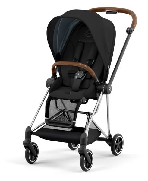 Cybex Mios 3.0 + Cloud Z2 i-Size Deep Black + Chrome brown frame Детская коляска 3in1