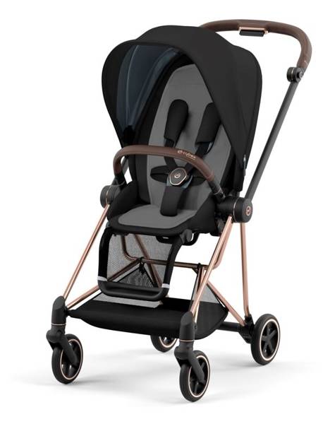 Cybex Mios 3.0 + Cloud Z2 i-Size Deep Black + Rose gold frame Bērnu rati 3in1