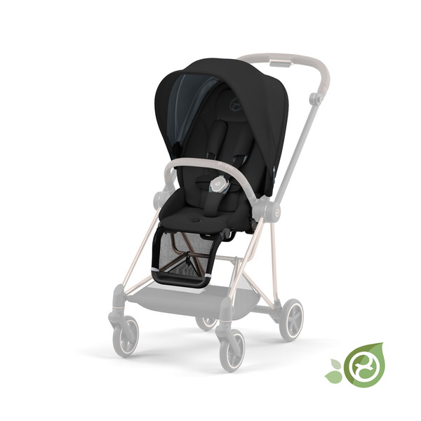 Cybex Mios 3.0 + Cloud Z2 i-Size Eco Onyx Black + Chrome Brown frame Детская коляска 3in1