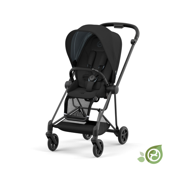 Cybex Mios 3.0 + Cloud Z2 i-Size Eco Onyx Black + Chrome Brown frame Детская коляска 3in1