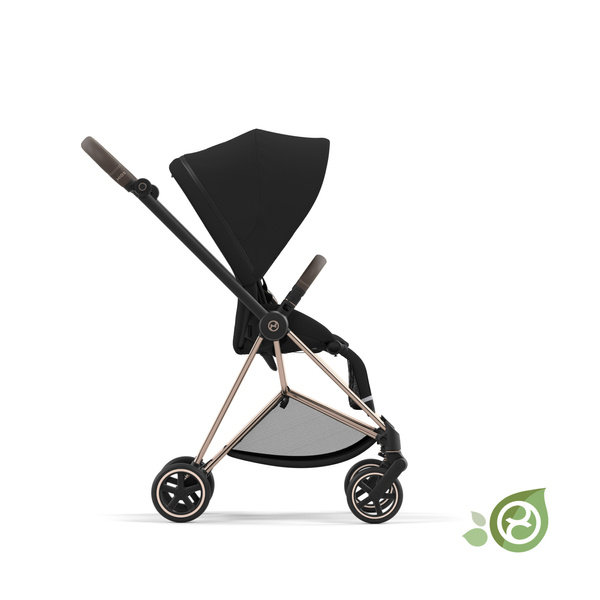 Cybex Mios 3.0 + Cloud Z2 i-Size Eco Onyx Black + Chrome Brown frame Детская коляска 3in1