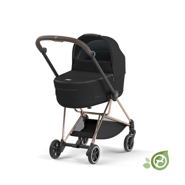 Cybex Mios 3.0 + Cloud Z2 i-Size Eco Onyx Black + Chrome Brown frame Детская коляска 3in1