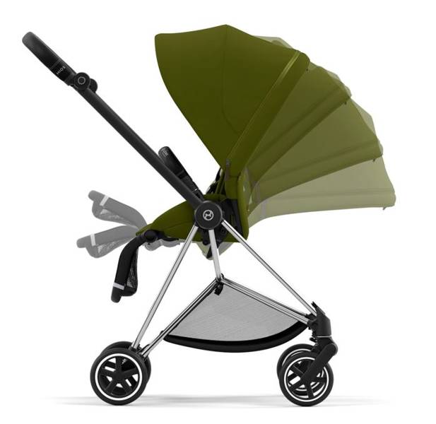 Cybex Mios 3.0 + Cloud Z2 i-Size Khaki Green + Chrome black frame Детская коляска 3in1