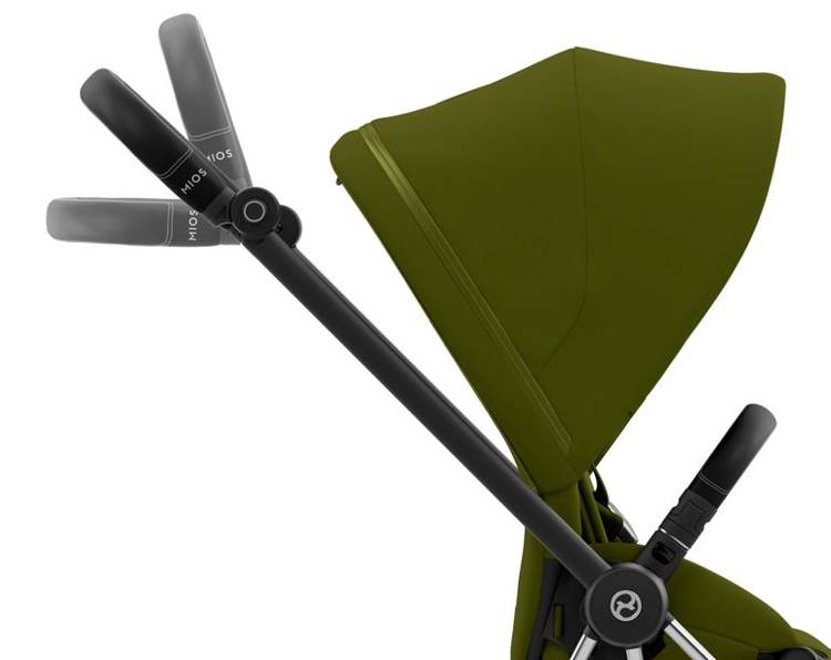 Cybex Mios 3.0 + Cloud Z2 i-Size Khaki Green + Chrome black frame Детская коляска 3in1