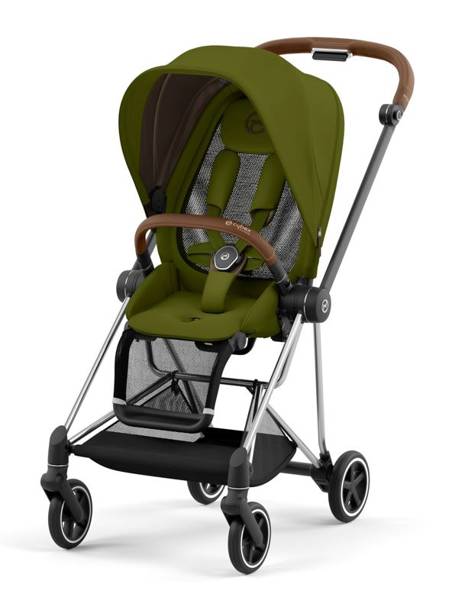 Cybex Mios 3.0 + Cloud Z2 i-Size Khaki Green + Chrome brown frame Bērnu rati 3in1