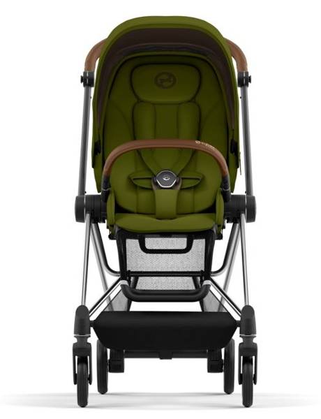 Cybex Mios 3.0 + Cloud Z2 i-Size Khaki Green + Chrome brown frame Bērnu rati 3in1