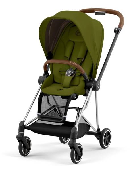 Cybex Mios 3.0 + Cloud Z2 i-Size Khaki Green + Chrome brown frame Bērnu rati 3in1