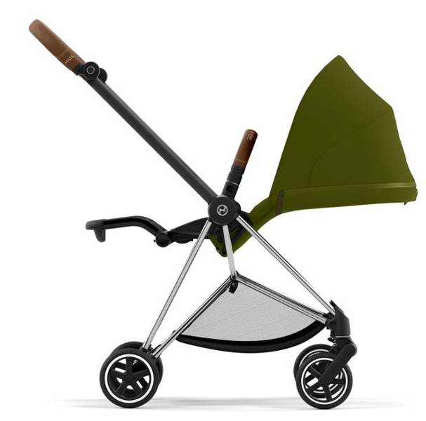 Cybex Mios 3.0 + Cloud Z2 i-Size Khaki Green + Chrome brown frame Bērnu rati 3in1