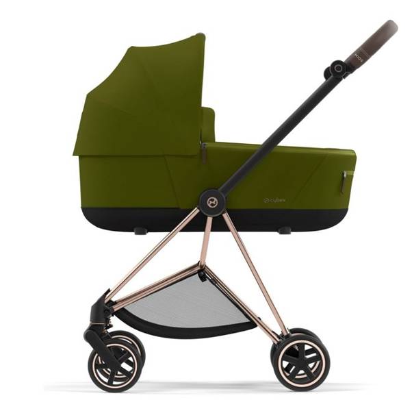 Cybex Mios 3.0 + Cloud Z2 i-Size Khaki Green + Rose gold frame Bērnu rati 3in1