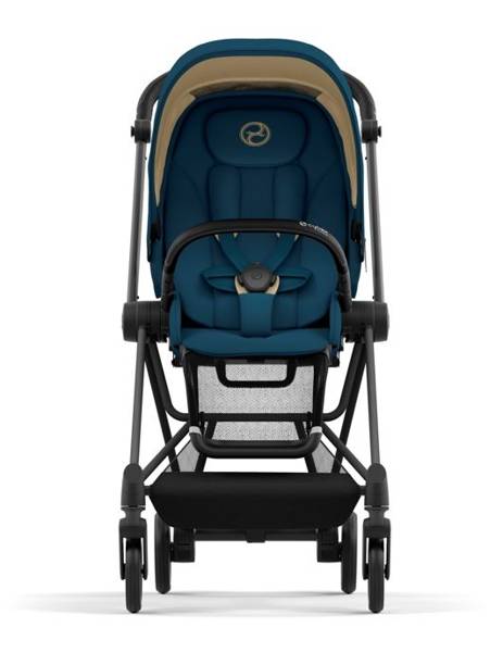 Cybex Mios 3.0 + Cloud Z2 i-Size Mountain Blue + Chrome black frame Bērnu rati 3in1