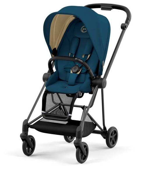 Cybex Mios 3.0 + Cloud Z2 i-Size Mountain Blue + Matt black frame Детская коляска 3in1