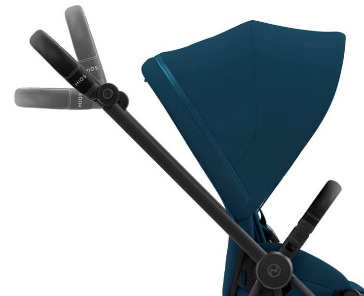 Cybex Mios 3.0 + Cloud Z2 i-Size Mountain Blue + Matt black frame Детская коляска 3in1