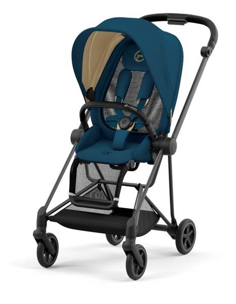 Cybex Mios 3.0 + Cloud Z2 i-Size Mountain Blue + Matt black frame Детская коляска 3in1